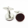 Cufflinks velvet red - Image 4